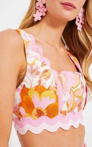 Significant Other Paiton Top Floral Print Crop Top Size: 4 NWT $200 - Picture 1 of 10