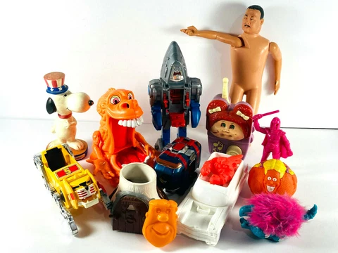 Lot (12+) vtg Action Figures Toys Ghostbusters Voltron Snoopy rocklords Cover