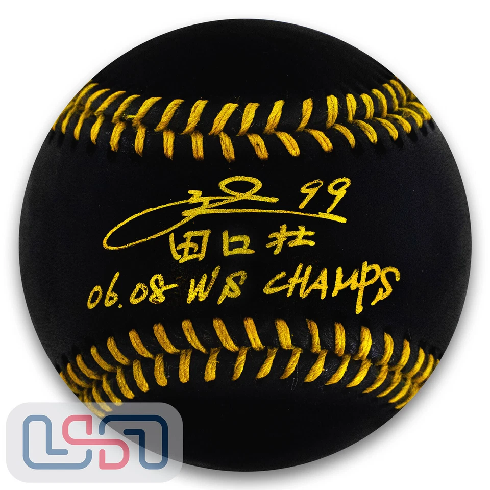 So Taguchi Signed "06. 08. WS Champs" Black Official Major League Baseball BAS - Image 1 of 3
