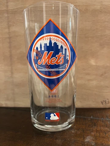 Vintage 1994 New York Mets Texaco Drinking Glass NY MLB Baseball All Star Cover