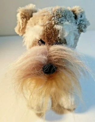 Ganz Webkinz Stuffed Schnauzer Dog Plush Toy Animal Ganz HM159 - Image 1 of 4