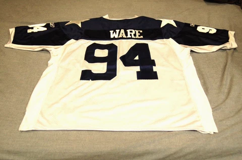 Reebok Men's Size 54  White Dallas Cowboys "Demarcus Ware" Jersey Cover