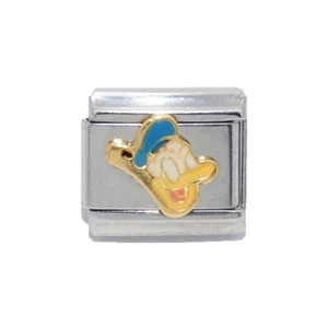 Disney Donald Duck enamel Italian charm - fits 9mm Italian Charm bracelets - Picture 1 of 1