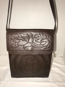 PATRICIA NASH BIELLA ENVELOPE FLAP BROWN LEATHER CROSSBODY BAG/PURSE P40574 - Picture 1 of 6