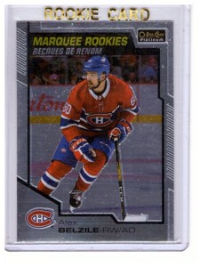 Alex Belzile 2020-21 O-Pee-Chee Platinum Marquee Rookie Card #187