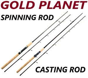 Fishing Pole Spinning Casting Rod Carbon Fiber Portable Medium Fast Lightweight - Picture 1 of 48