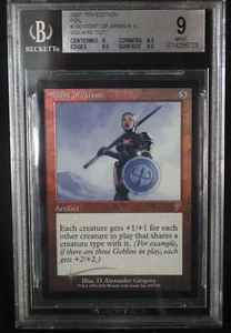 MTG 7th Edition Square Cut Coat of Arms BGS 9 FOIL Square Cut Magic Beckett Grad - Picture 1 of 1