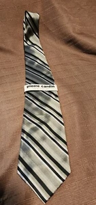 Pierre Cardin Silk Tie Olive Green  - Picture 1 of 5