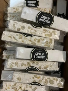 Cashews & Coconut Nougat BAR 100g Dairy Free & Gluten Free Handmade #799 - Picture 1 of 3