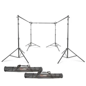 Telescopic Background Stand and Backdrop Kit - Picture 1 of 8