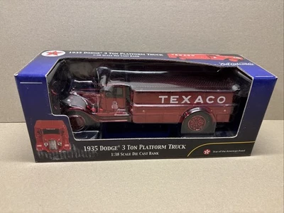 Camión plataforma Ertl Collectibles Texaco 1935 Dodge banco fundido a presión 1:38 Foto 1 de 4