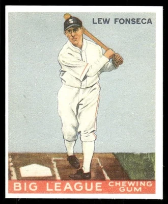 Lew Fonseca 1983 Goudey Big League Gum REPRINT Baseball Card #43 (NM) - Image 1 of 2