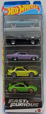 Hot Wheels Fast & Furious 5 Pack Car Set 2025 70 Dodge Charger Free Shipping - Image 1 of 4