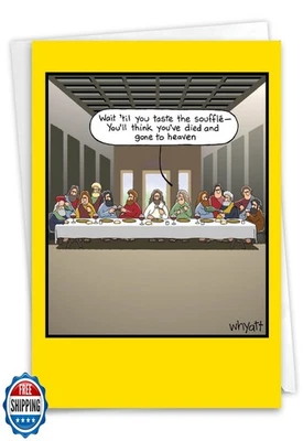 NobleWorks - 1 Funny Cartoon Card for Birthdays - Happy Bday Celebration for  - Image 1 of 4