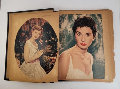 Álbum de recortes de estrellas de cine de la década de 1950 estrellas de cine de colección Hollywood 20 páginas romance  Foto 1 de 4