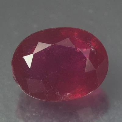 1.00CT EXCEPTIONAL AA UNHEATED UNTREATED OVAL RED RUBY NATURAL - Image 1 of 3