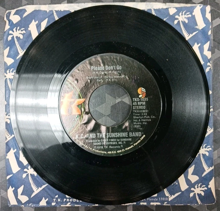 Kc And The Sunshine Band 45 "Please Don't Go/I Betcha Didn't Know That" Factory Foto 1 de 2