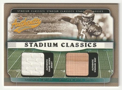 Fleer Authentix 2002 - Stadium Classics Donovan McNabb MEM. ASIENTO / JERSEY Foto 1 de 2