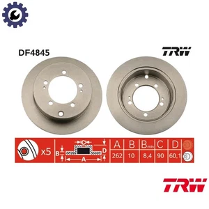 2x BRAKE DISC DF4845 FOR MITSUBISHI SPACE/RUNNER OUTLANDER/SUV/II ECLIPSE/Mk - Picture 1 of 11