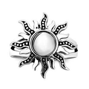 Dancing Mystical Sunshine .925 Sterling Silver Ring-10 - Picture 1 of 4