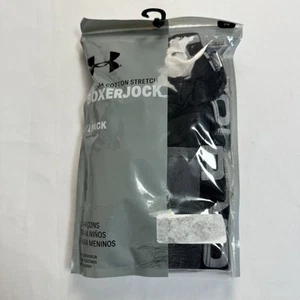 Under Armour UA Cotton Stretch Boxerjock 4pack Boxer Brief Youth Large YLG - Picture 1 of 6