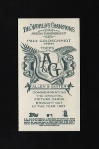 2012 Topps Allen & Ginter Mini NNO #24 Paul Goldschmidt Print/50 - Picture 1 of 2