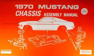 1970 Ford MUSTANG Chasis Montaje Manual 70 Frenos Suspensión Gasolina Sys Manejo - Imagen 1 de 1