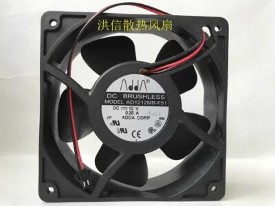 ADDA AD1212MB-F51 12038 DC12V 0.35A 12CM 2-Pin Axial Cooling Fan - Image 1 of 4