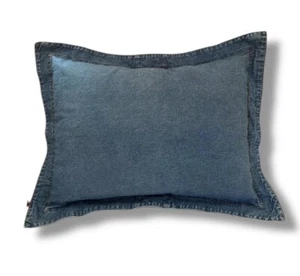 Tommy Hilfiger Denim Pillow Sham 30" Standard Large Cottage Y2K Vintage Boho - Picture 1 of 10