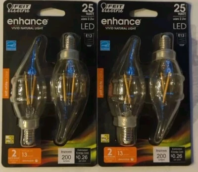 Feit Electric acre CA10 E12 (Candelabra) LED Bulb Soft White 25 Watt Equivalence - Image 1 of 2
