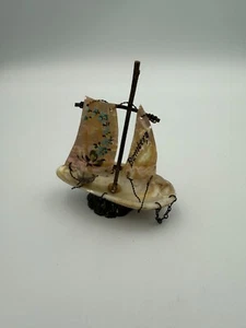 Antique Shell Boat Thimble Holder-Bamberg-Sterling Simons Thimble - Picture 1 of 8