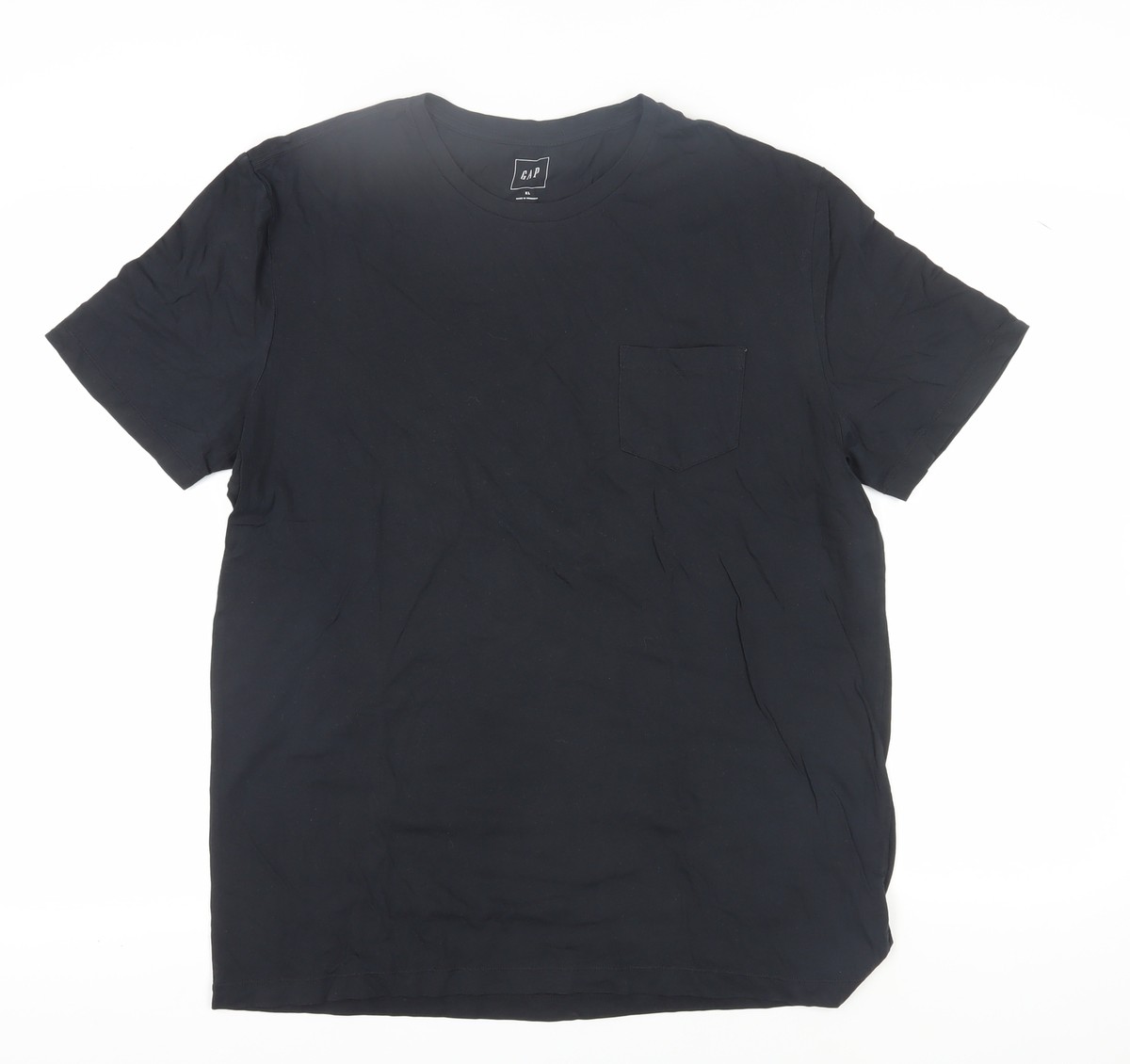 Camiseta Gap De Algodón Classic V Para Hombre Negra Y Ajustada
