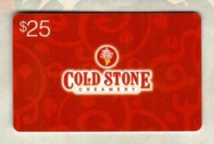 COLD STONE CREAMERY Logo on Red 2012 Gift Card ( $0 - Collectible Card Only )  - Picture 1 of 1