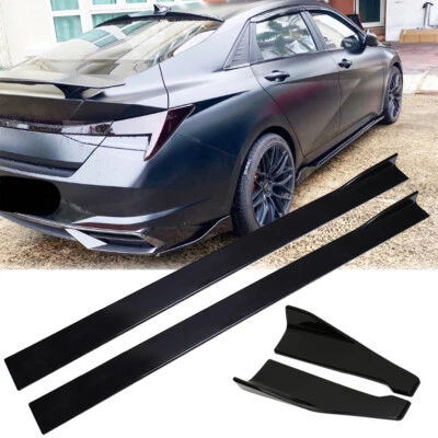 78.7'' Side Skirt Splitter Lip Rear Diffuser Splitter Corner For Hyundai Elantra - Image 1 of 4