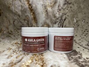 AMLA GREEN Tea Powder With Hibiscus, Healthy Cholesterol,heart,Blood Sugar 2pack
