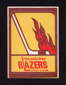 1972-73 O PEE CHEE WHA TEAM LOGOS PHILADELPHIA BLAZERS 27123 - Picture 1 of 2