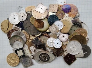 Lot of 200 gr. WATCH DIAL Vintage Steampunk Art or for parts №4 - Picture 1 of 8