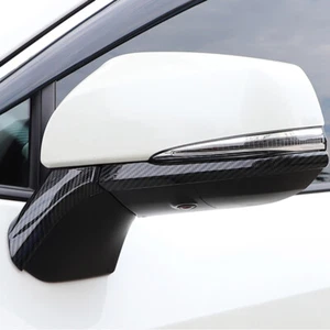 Carbon Fiber Pattern Rearview Mirror Strip Cover Trim For Toyota RAV4 2019-2022 - Imagen 1 de 5