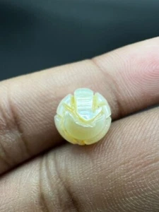 Natural Pearl Carved Lord Ganesha, Handcrafted Spiritual Gemstone for Blessings - Picture 1 of 3