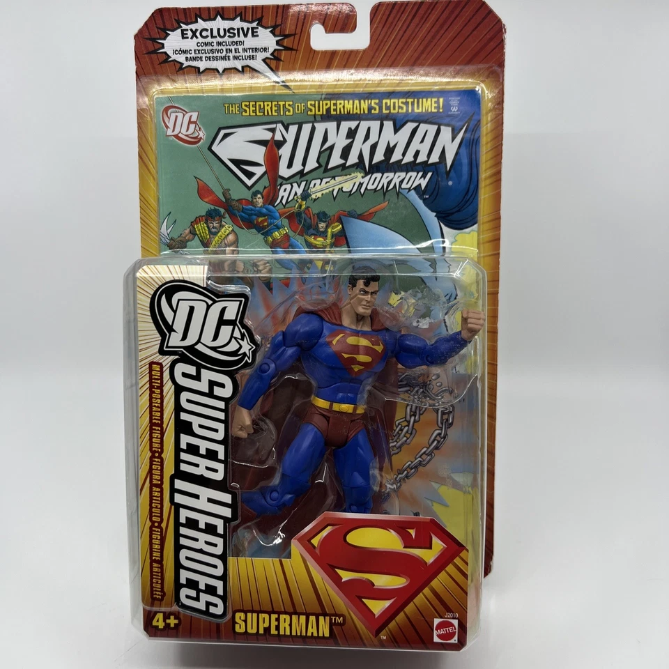 2007 Mattel DC Super Heroes S3 Select Sculpt Superman Action Figure MOC