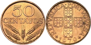 REPUBLICA PORTUGUESA 50 CENTAVOS 1979 KM# 596 PORTUGAL - Picture 1 of 1