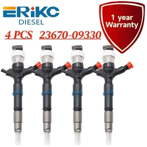 4PCS 23670-09330 Fuel Injector Assembly 2367009330 for Toyota Hilux 1KD 2KD-FTV - Picture 1 of 6