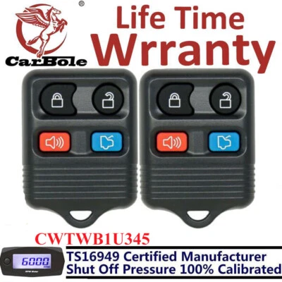 2 Remote Key Fob Fit 1999 2000 2001 2002 2003 2004 2005 Ford Mercury Mountaineer - Image 1 of 4