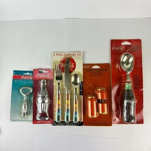 Coca-Cola Lot Bottle Openers Flatware Ice Cream Scoop & Corn Holders - Picture 1 of 1