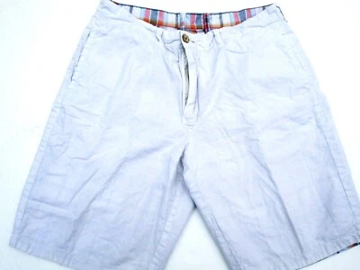 Pantalones Cortos Margaritaville Para Hombre Talla 35 Reversibles Caqui/A Cuadros Cremallera Bolsillos Informales Foto 1 de 4