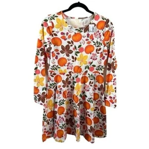 The Children’s Place XXL (16) Fall Pumpkin Mini Dress / Tunic Seasonal Cute - Picture 1 of 14