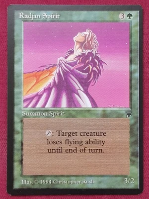 Magic The Gathering LEGENDS RADJAN SPIRIT green card MTG - Image 1 of 2