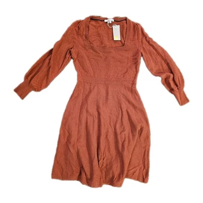 Boden Sweater Dress Burnt Orange Wool Blend Size 6P NWT - Image 1 of 4