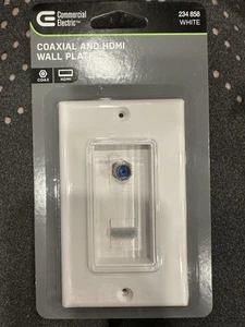 Kommerzielle elektrische Koaxial- und HDMI-Wandplatte - Bild 1 von 2