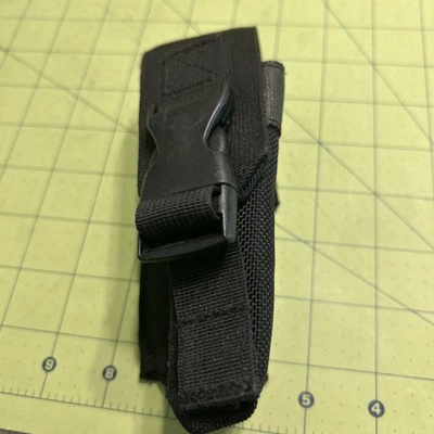 Bolsa de cargador Blackhawk de una sola pila cargador o linterna negra usada Foto 1 de 4